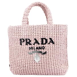 Borsa tote piccola in crochet Prada