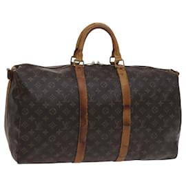 LOUIS VUITTON Monogram Keepall Bandouliere 50 Borsa Boston M41416 LV Auth 113879