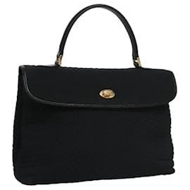 Borsa a mano BALLY in nylon nero e oro Auth 115889 - Bally