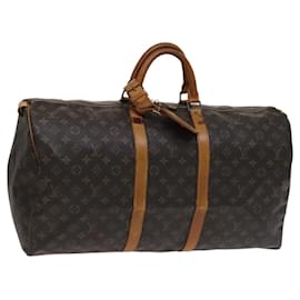 LOUIS VUITTON Monogram Keepall 55 Borsa Boston M41424 LV Auth bs22585