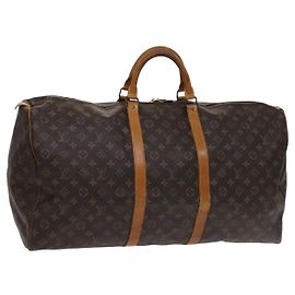 LOUIS VUITTON Monogram Keepall 60 Borsa Boston M41422 LV Auth 113684