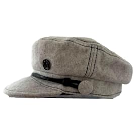 Cappello Maison Michel Abby grigio lana