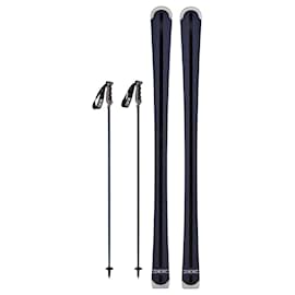 Skis Dior and Ak Ski Bleu Marine Oblique