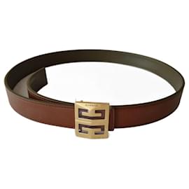 CINTURÓN DE CUERO REVERSIBLE GIVENCHY. - Givenchy