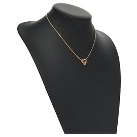 Collana Christian Dior metallo oro Auth 114153
