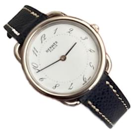 Montre Hermès Arceau Acier Cadran Blanc 24mm