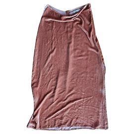 Falda Baylee Reformation de seda coral