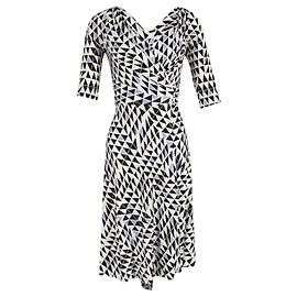 Diane Von Furstenberg Abito avvolgente in seta DvF con stampa distintiva