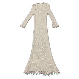 Isabel Marant Etoile Strickkleid aus Baumwolle Creme