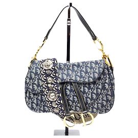 Borsa a sella doppia Trotter vintage Christian Dior