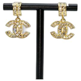 Vintage CC Ohrringe mit Strass von Chanel