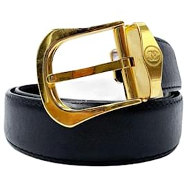 Unisex Gürtel von Chanel mit 24-karätiger vergoldeter Schnalle