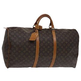 LOUIS VUITTON Monogram Keepall 60 Borsa Boston M41422 LV Auth bs22554