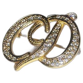Spilla Christian Dior placcata oro