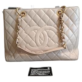 Chanel GST Shopping Tote Tasche Beige Leder