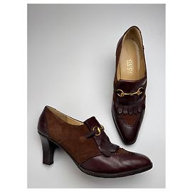 Décolleté in pelle vintage Gucci Horsebit 38