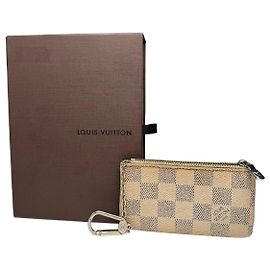 Llave de tarjeta vintage de Louis Vuitton Damier blanco