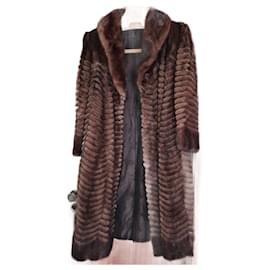 Abrigo de visón marrón oscuro - Autre Marque