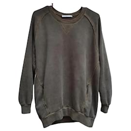 Pierre Balmain Sweatshirt Olivgrün Baumwolle