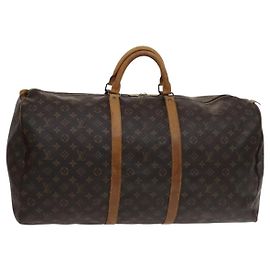 LOUIS VUITTON Monogram Keepall 60 Bolsa Boston M41422 LV Auth 113683