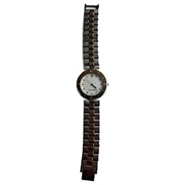 Orologio in acciaio vintage Courreges argento / oro