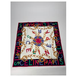 Foulard in seta vintage Celine Paris - Céline