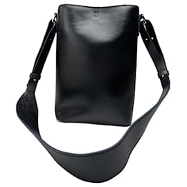 Borsa in pelle nera vintage Jil Sander Uniqlo