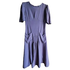 Vestido Rouje Norma morado de viscosa