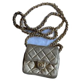 Mini Borsa Chanel Pelle Oro