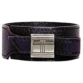 Bracelet Hermes Artemis en cuir violet - Hermès