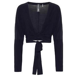 Top avvolgente Dolman Norma Kamali blu scuro