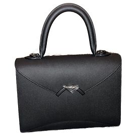 Bolsa de mão Moynat Gabrielle em couro preto