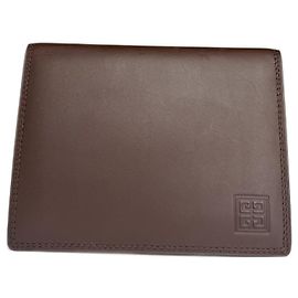 Vintage Givenchy leather Card Holder Brown
