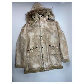 Autre Marque Vintage Kansai Yamamoto Fur Parka Unisex Beige M/L