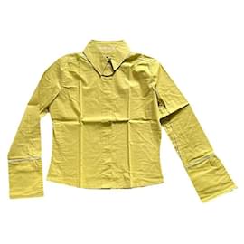 Autre Marque Blusa MOSS in cotone con dettagli paillettes giallo