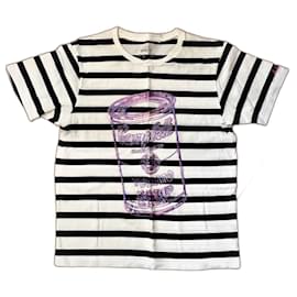 Uniqlo SPRZ NY Andy Warhol Campbell Soup Gestreiftes Baumwoll T-Shirt