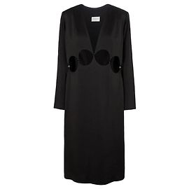 Vestido negro Dries Van Noten de viscosa