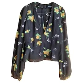 Autre Marque Top in seta Realisation Par con scollo a V