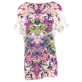 Autre Marque Blusa estampada floral Theia en seda multicolor