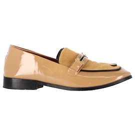 Autre Marque Mocassini Newbark Melanie in pelle verniciata beige