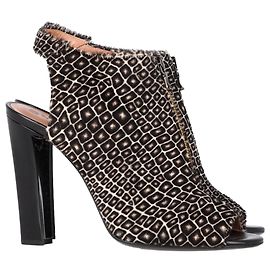 Botas de tacón alto impresas de Roland Mouret en ponyhair multicolor