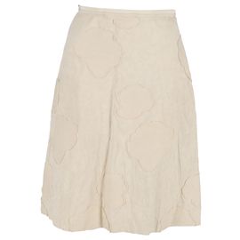 Falda Midi Piazza Sempione en Algodón Crema