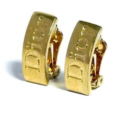 Orecchini Clip Logo Christian Dior per donne