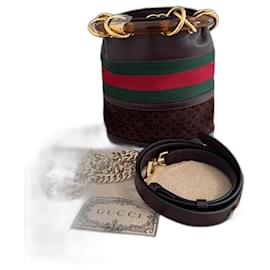 Secchiello Gucci marmont chain bucket small