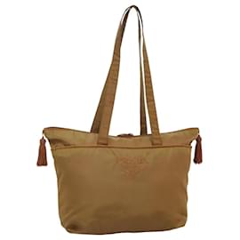 PRADA Borsa Tote Nylon Marrone Auth yb765 - Prada
