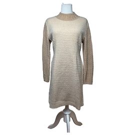Abito in lana vintage Courreges Paris 38/M beige marrone