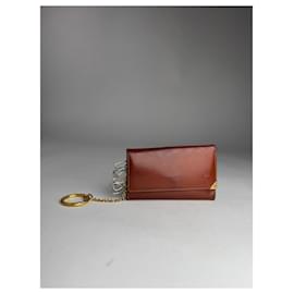 Portachiavi in pelle marrone Loewe Madrid vintage