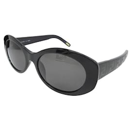 Schwarze Sonnenbrille mit Monogramm-Logo Fendi FS 5147