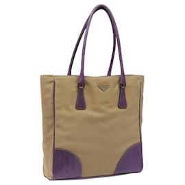 PRADA Tote Tasche aus Canvas Beige Auth ep7542 - Prada