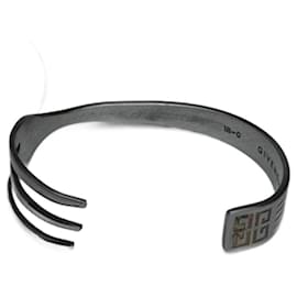 Bracciale in acciaio vintage Givenchy argento